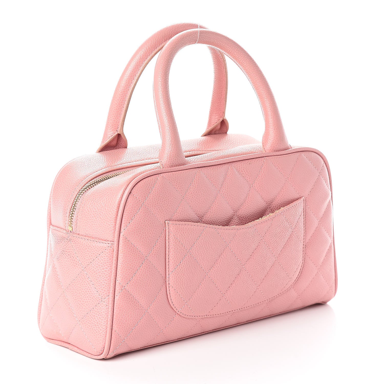 Chanel Caviar Quilted Small Bowler Pink 3 of 11