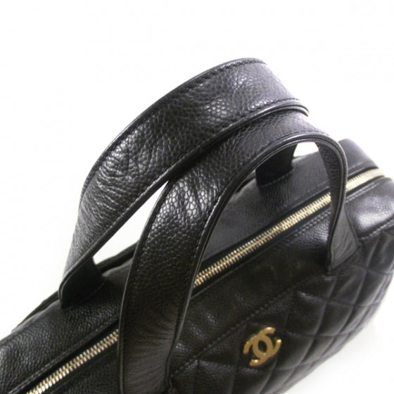 Chanel Caviar Quilted Bowler Tote 6 of 11