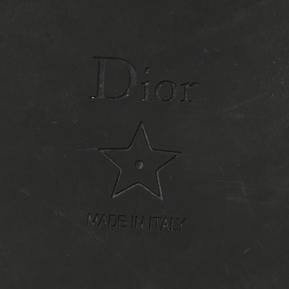 Christian Dior Raffia Embroidered Dway Mules Slide Sandals 37 Black 7 of 10