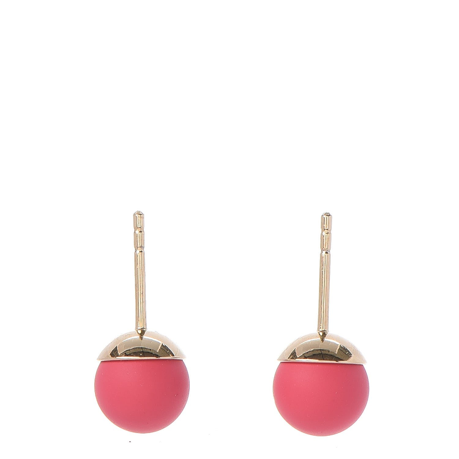Christian Dior Mise En Dior Tribal Earrings Matte Pink 3 of 5