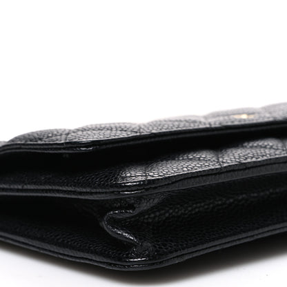 Chanel Caviar Quilted Wallet on Chain WOC Black 10 of 12