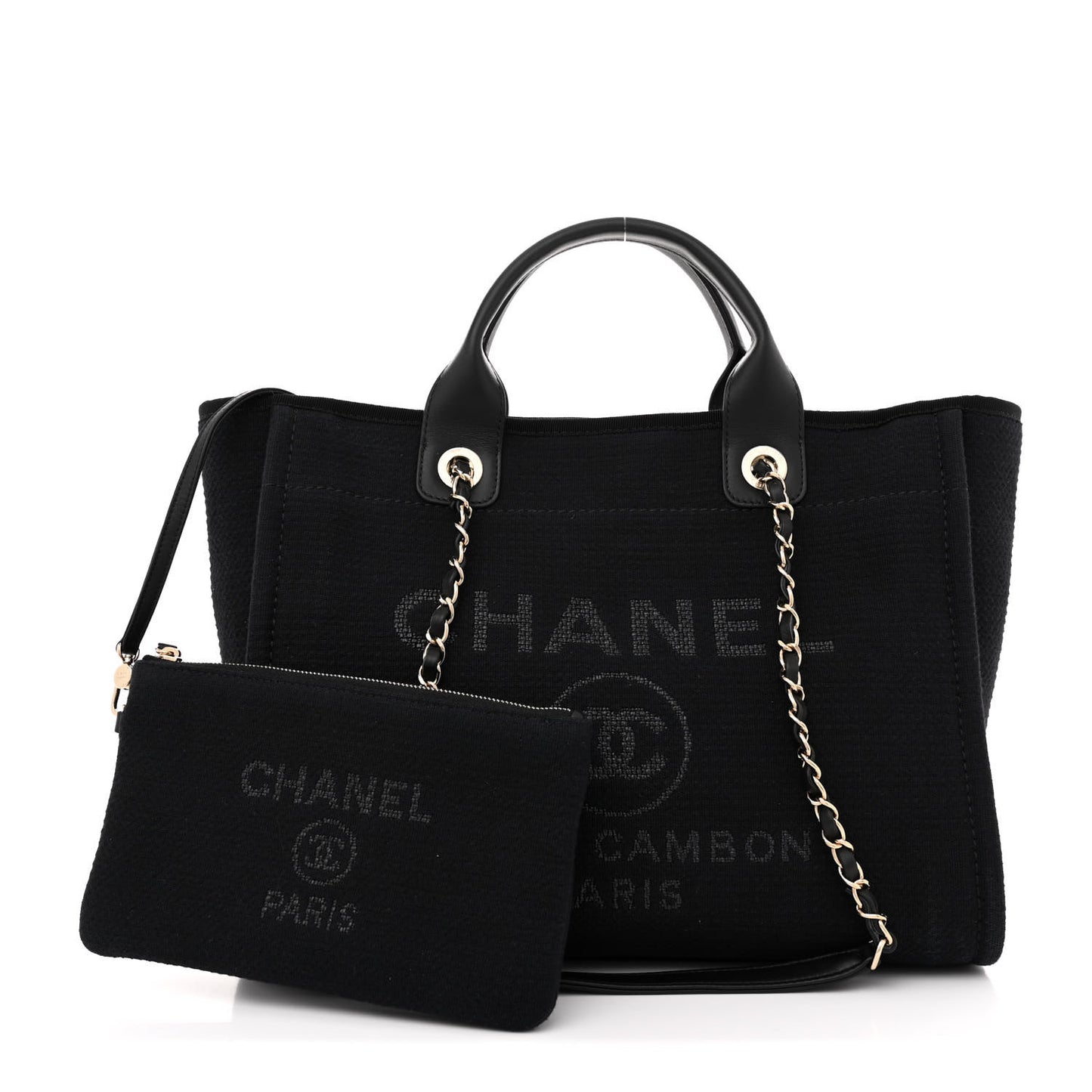 Mixed Fibers Small Deauville Tote Black