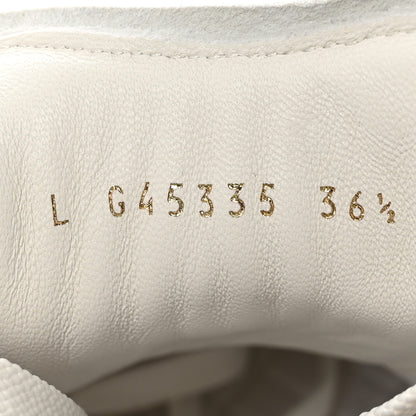 Chanel Suede Calfskin Quilted Sneakers 36.5 White 7 of 9