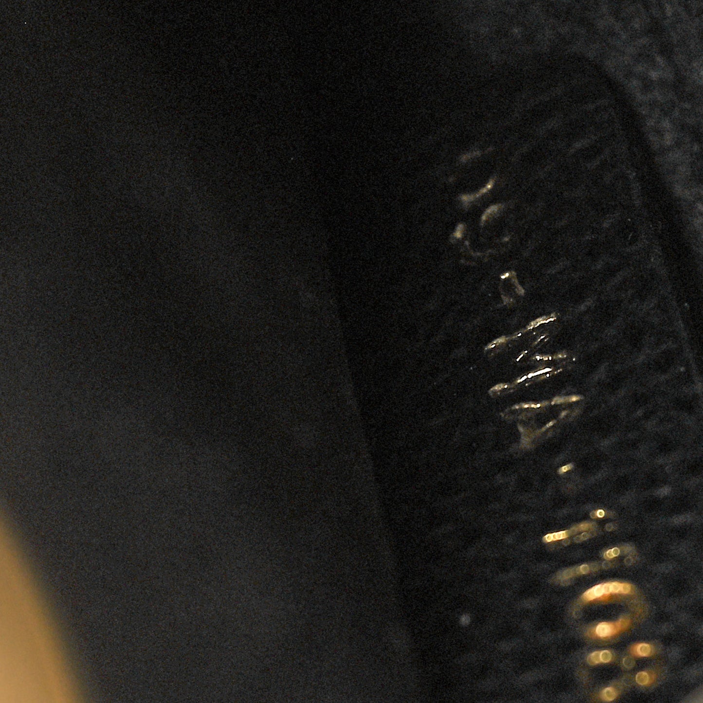 Grained Calfskin Mini Saddle Bag Black
