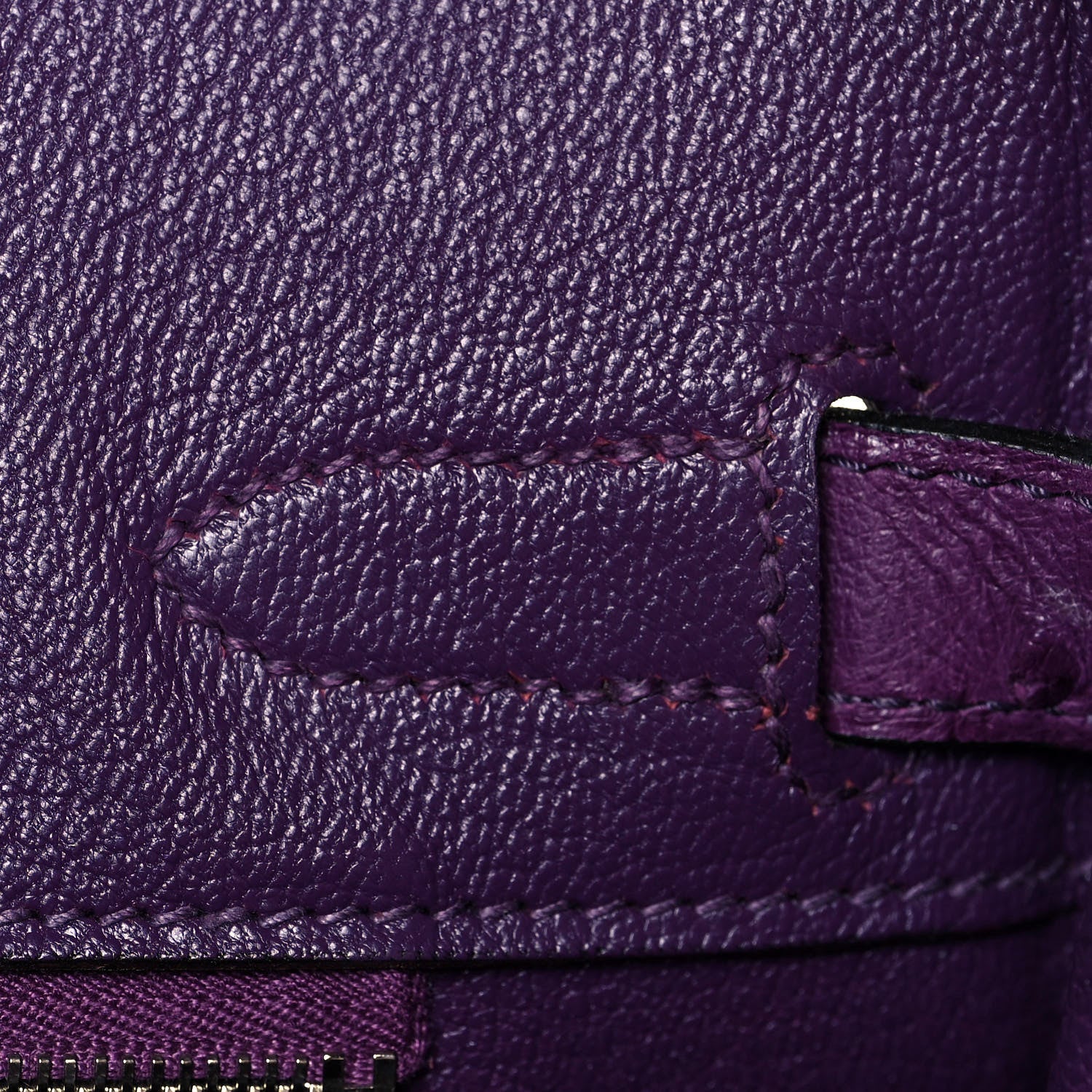 Hermes Ostrich Birkin 30 Violine 19 of 31