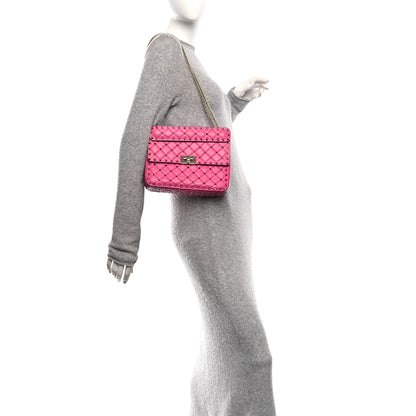 Valentino Garavani Nappa Medium Rockstud Spike Shoulder Bag Pink Orchid 2 of 9