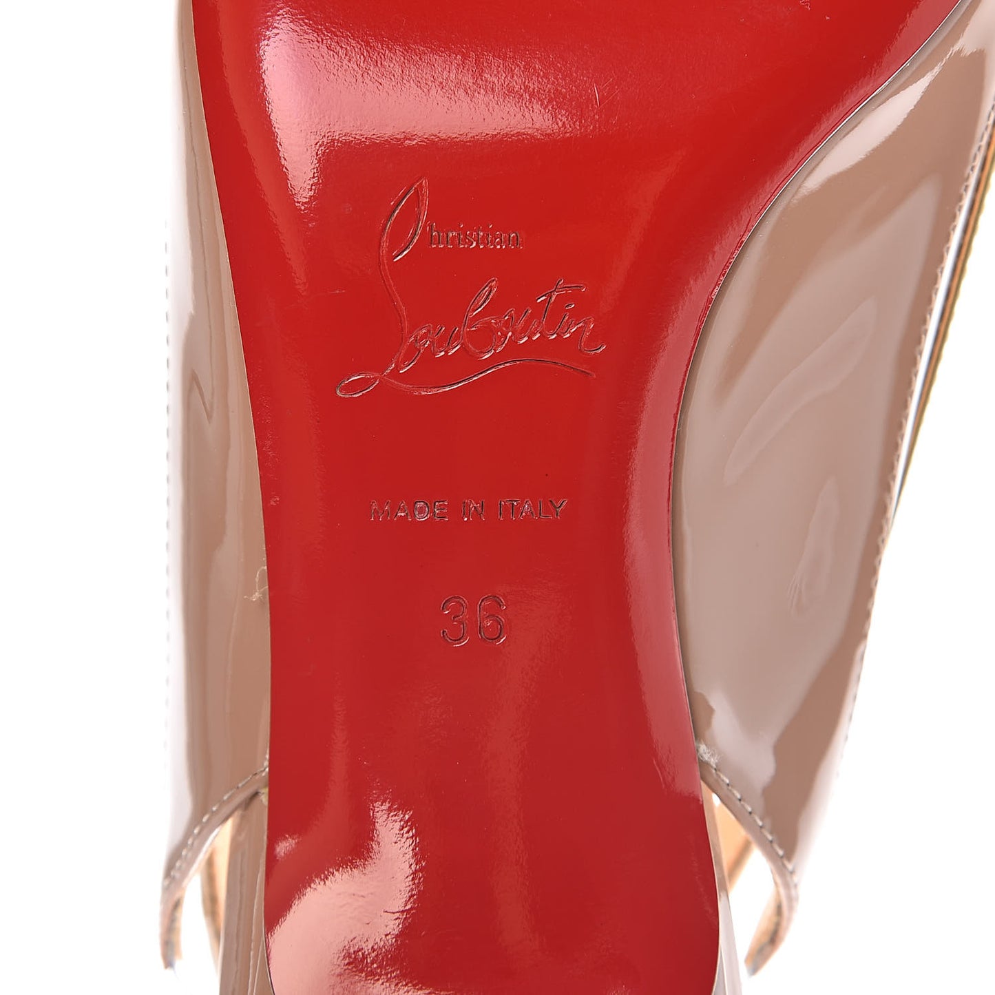 Patent PVC Suspenodo Sling 45 Pumps 36 Nude