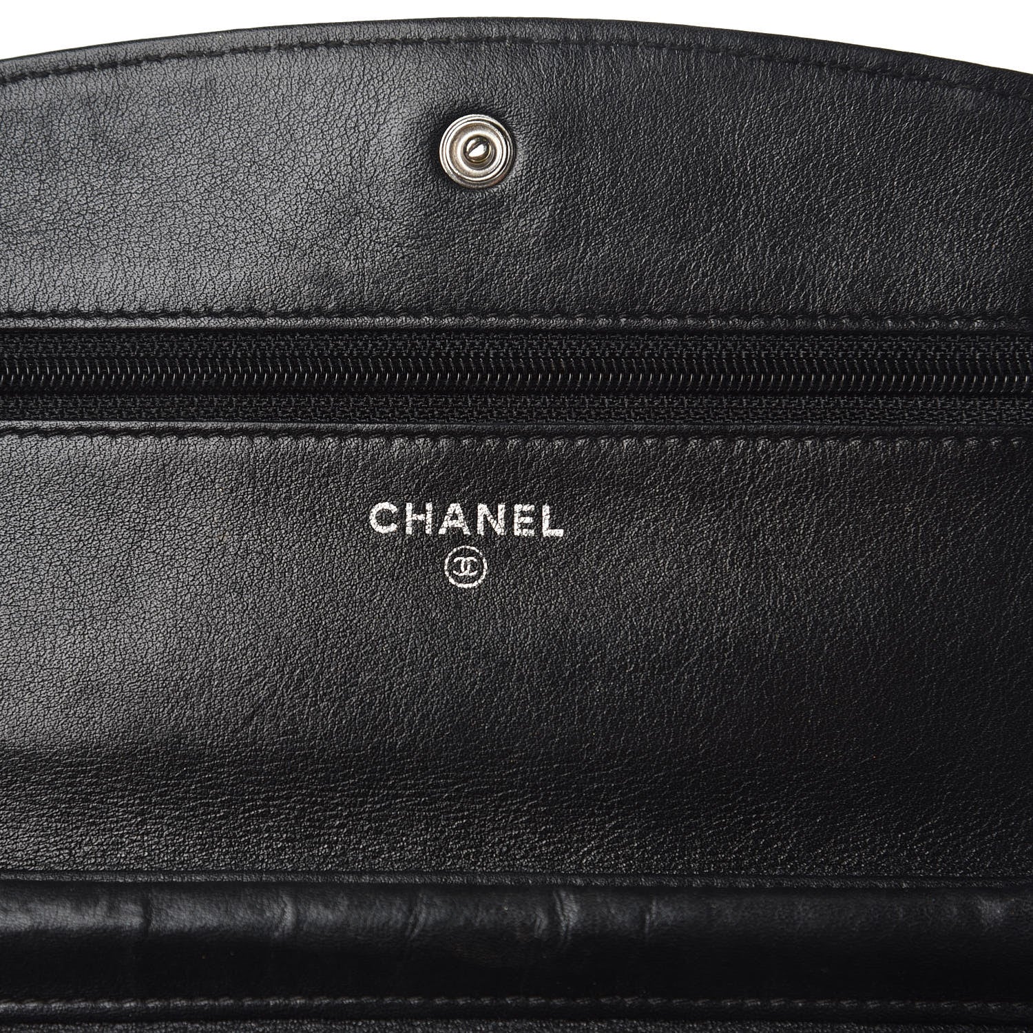 Chanel Caviar Sevruga Wallet On Chain WOC Black 8 of 23