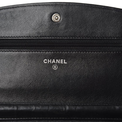 Chanel Caviar Sevruga Wallet On Chain WOC Black 8 of 23
