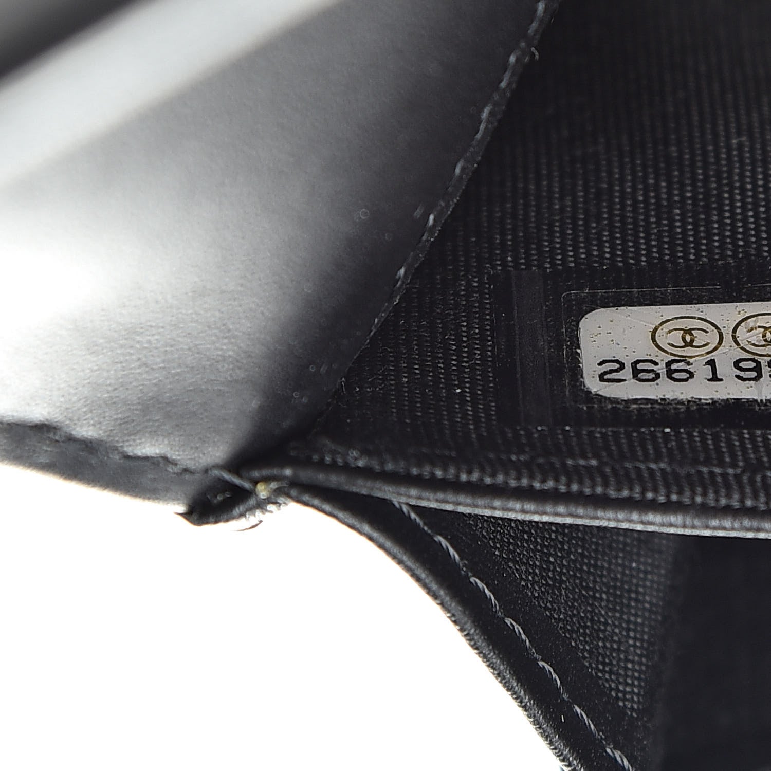 Chanel Lambskin Quilted Medium Boy Flap Wallet Black 8 of 9