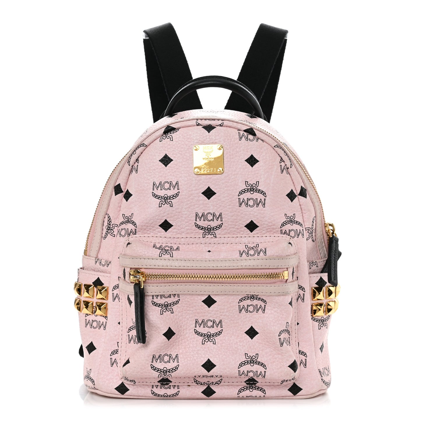 Visetos Side Stud Mini Stark Backpack Pink Black