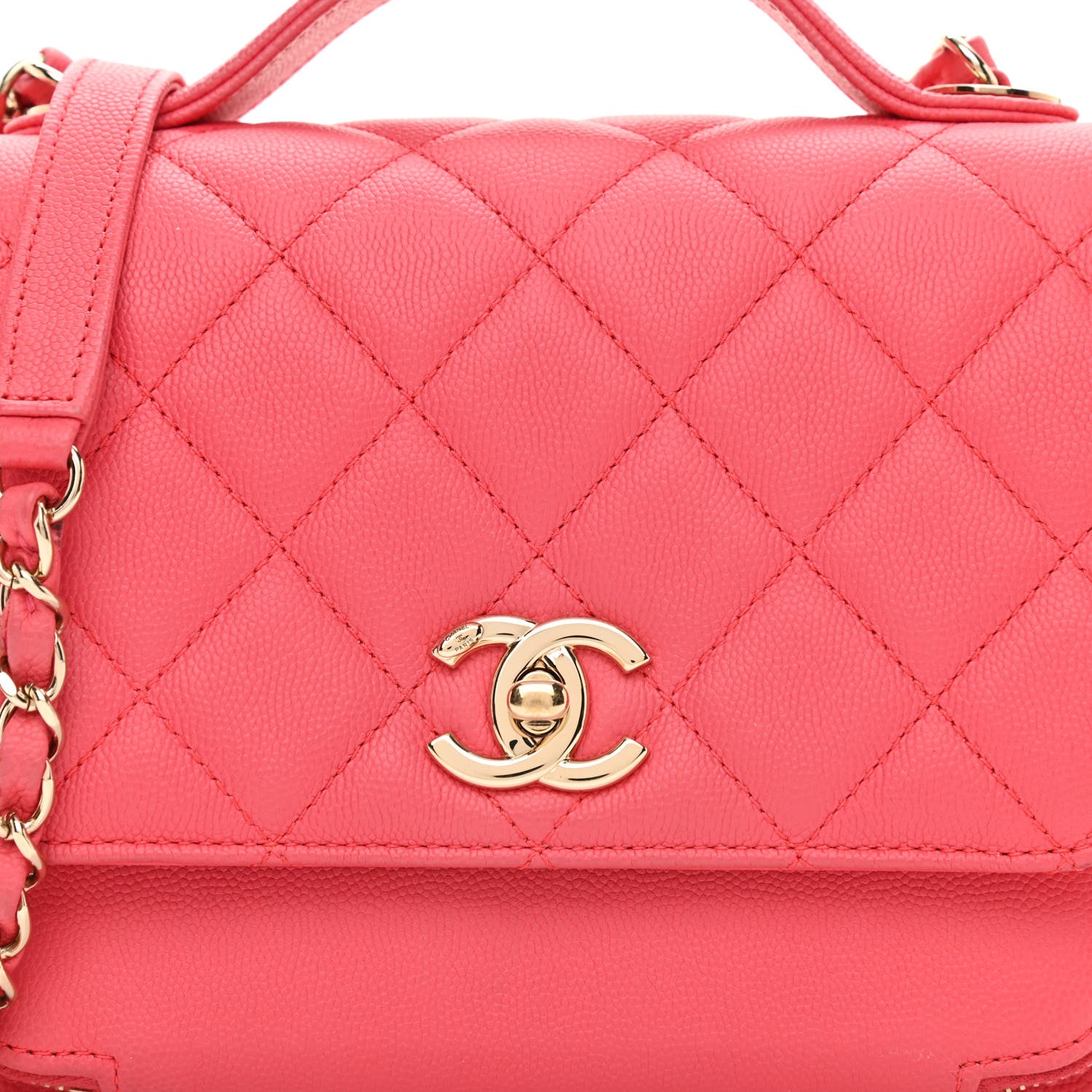 Chanel Caviar Quilted Small Business Affinity Flap Pink 8 of 10
