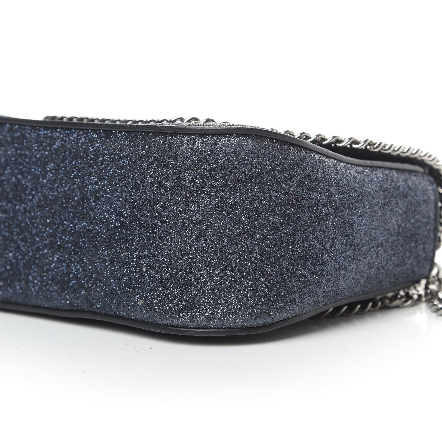 Stella McCartney Metallic Glitter Mini Falabella Box Shoulder Bag Blue 10 of 10