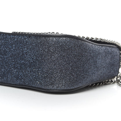 Stella McCartney Metallic Glitter Mini Falabella Box Shoulder Bag Blue 10 of 10