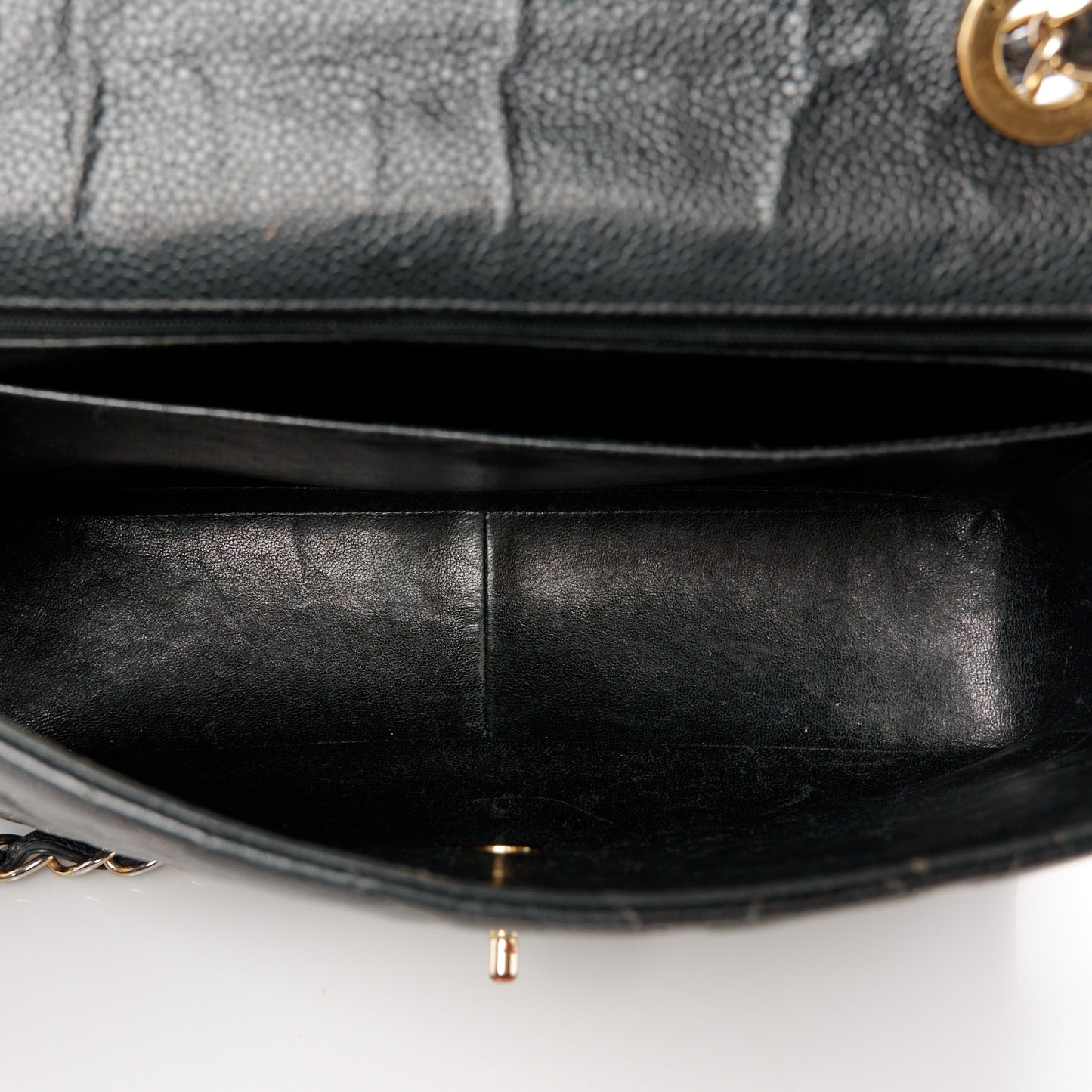 Caviar Quilted Jumbo Single Flap Black