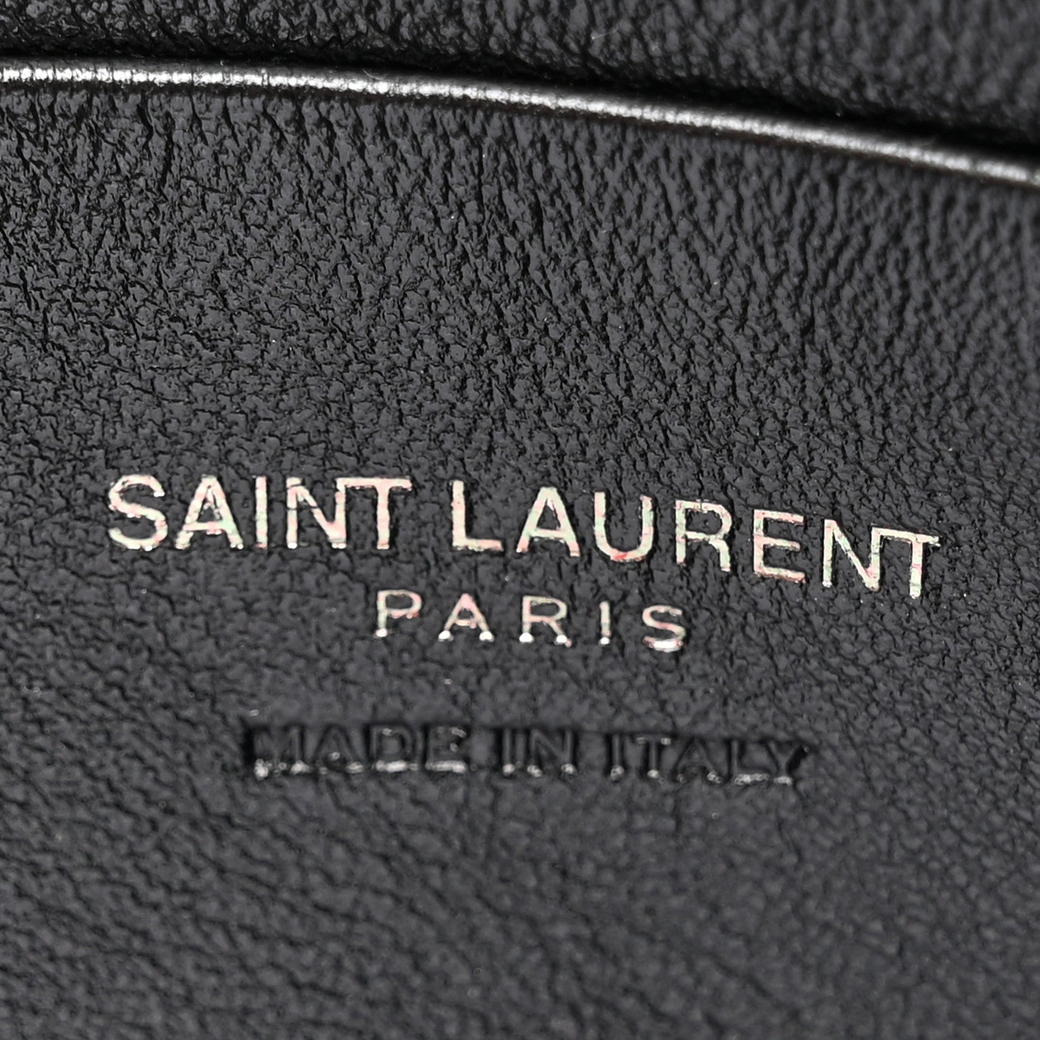Saint Laurent Grain De Poudre Matelasse Monochrome Monogram Mini Lou Camera Bag Black 6 of 11