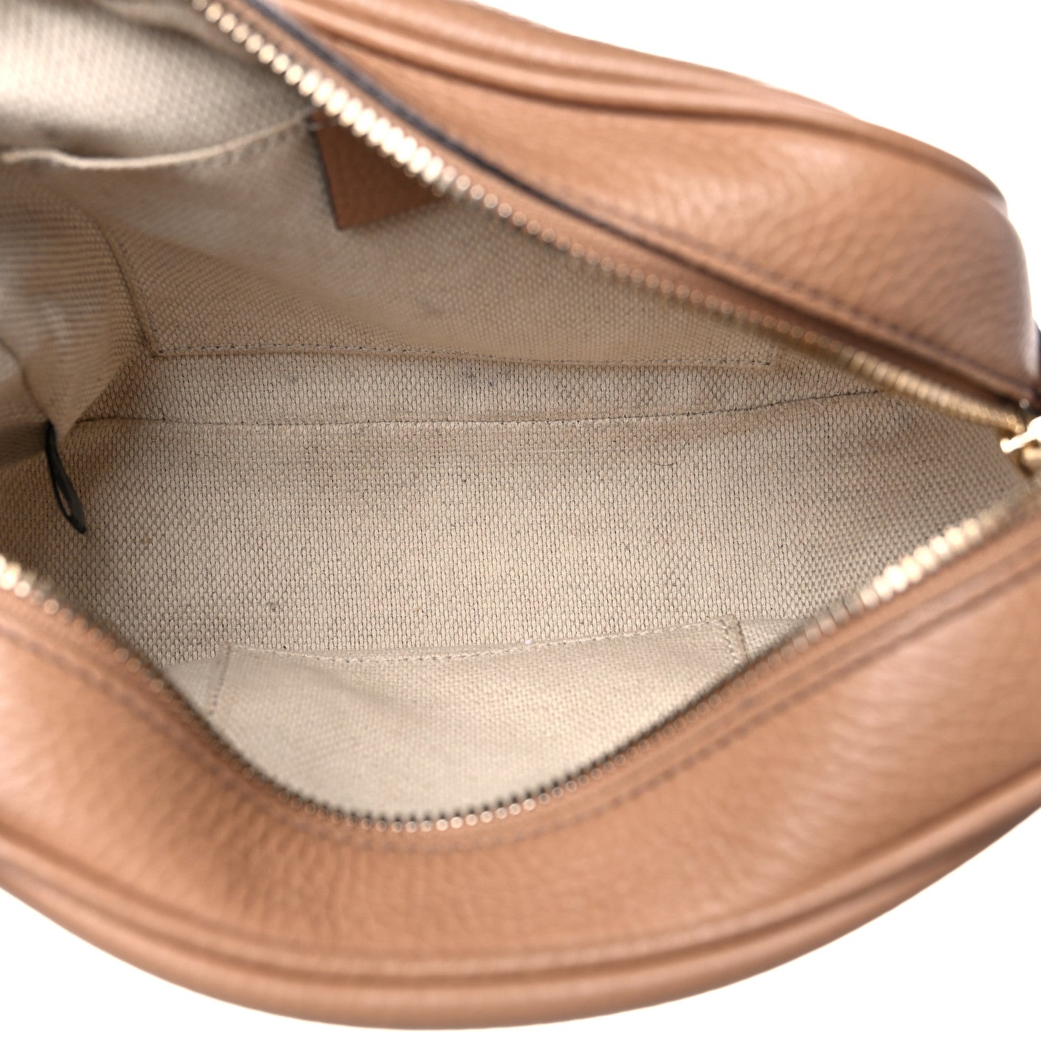 Gucci Pebbled Calfskin Small Soho Disco Bag Camelia 8 of 35