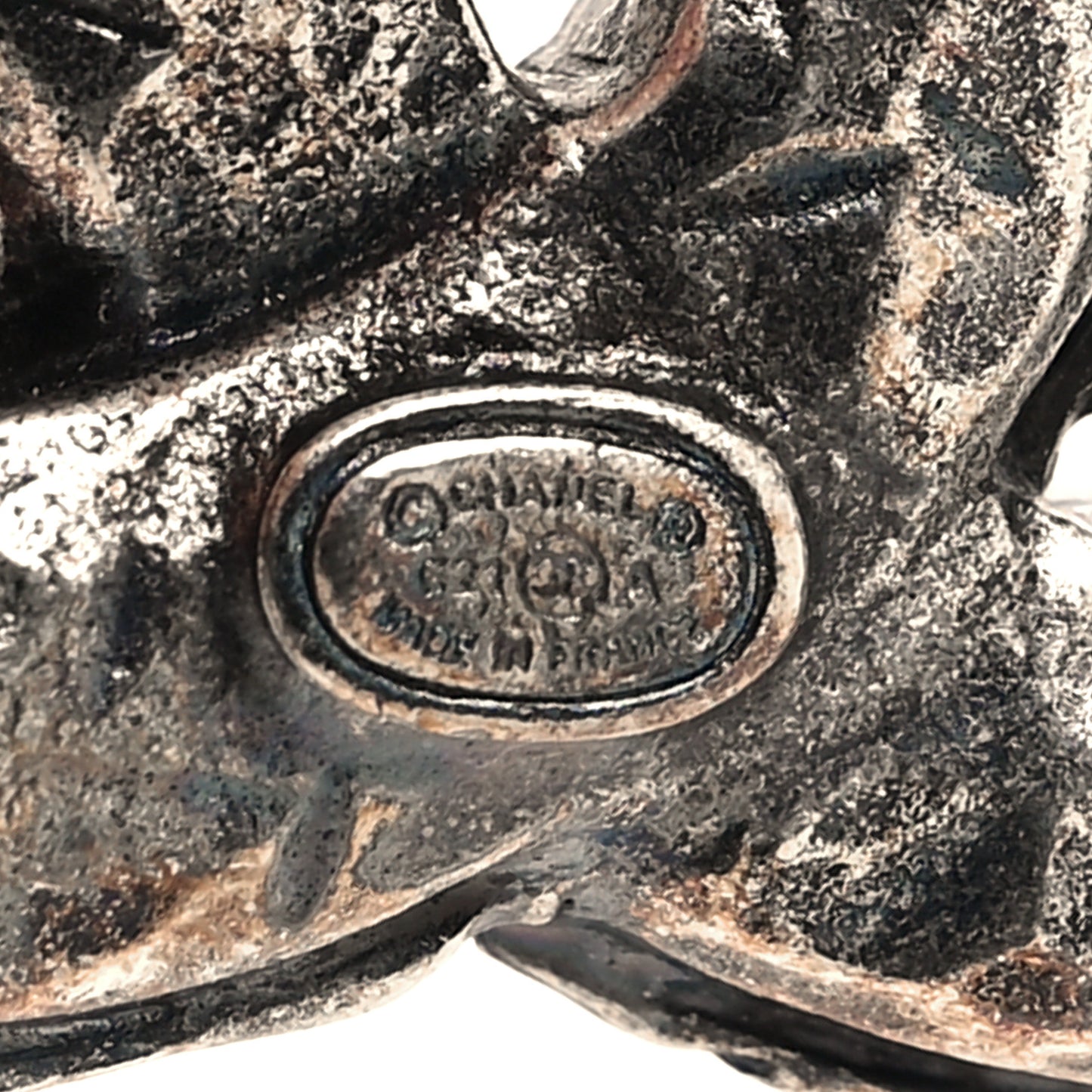 Crystal CC Brooch Ruthenium