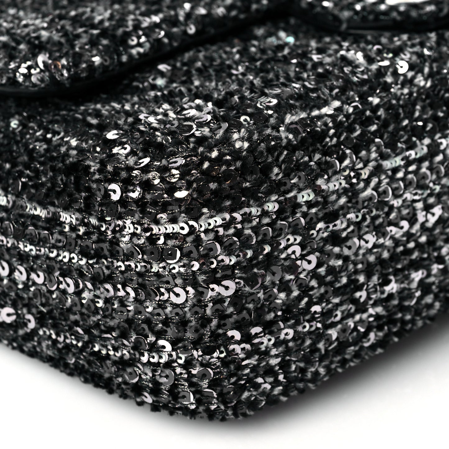 Sequin Small Single Flap Silver