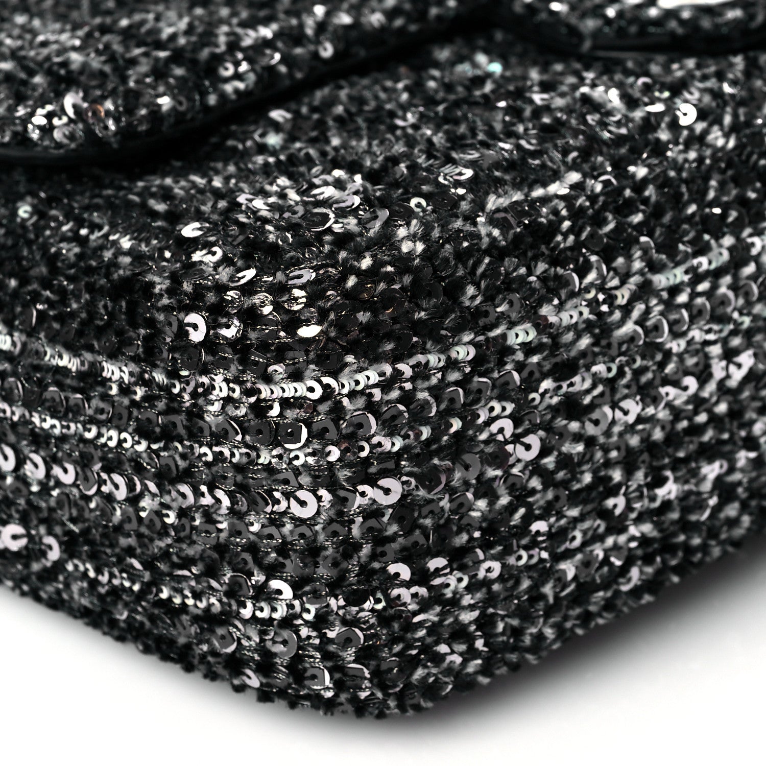 Chanel Sequin Small Single Flap Silver 5 of 11