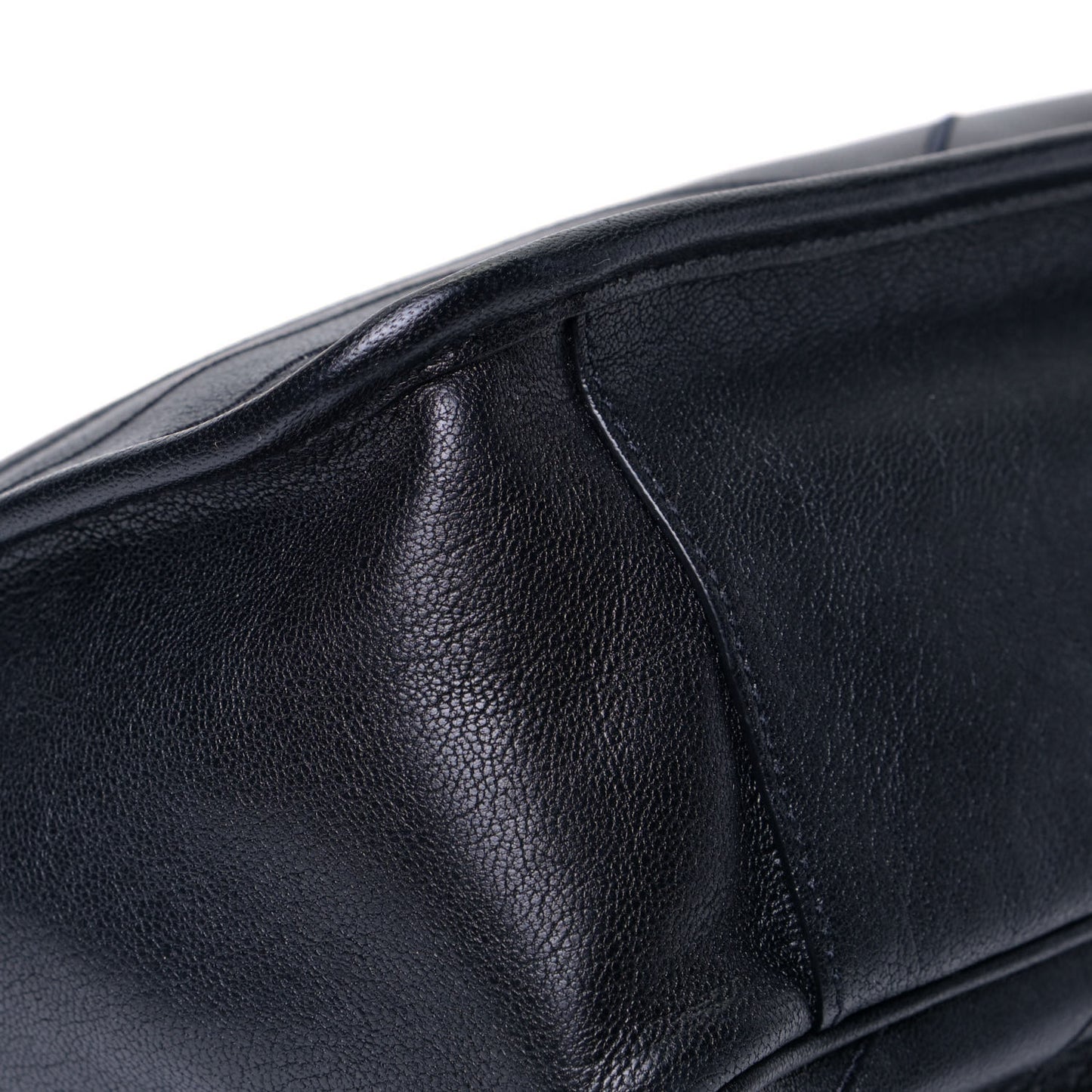 Lambskin Matelasse Monogram Microstud Medium Niki Chain Satchel Black