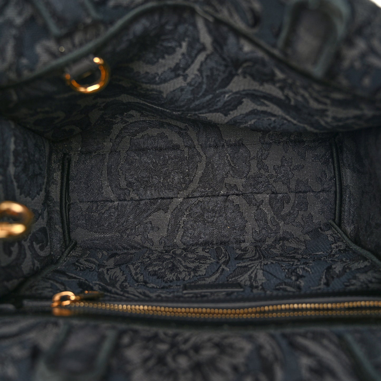 Jacquard Barocco Small Athena Tote Black