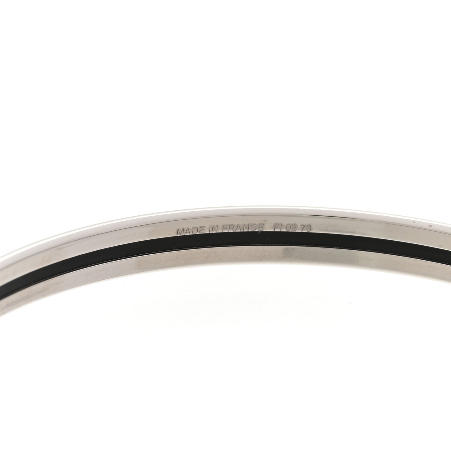 Enamel Printed Extra Narrow Uni Bracelet 70 Black