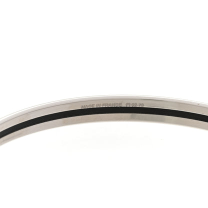 Hermes Enamel Printed Extra Narrow Uni Bracelet 70 Black 5 of 6