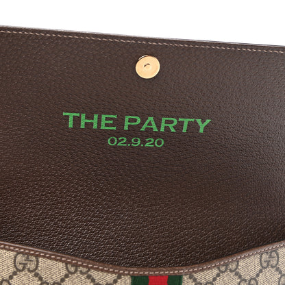 Gucci GG Supreme Monogram Web Ophidia Clutch Beige New Acero 6 of 9