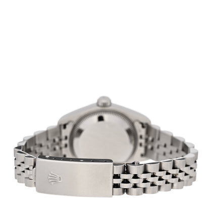 Rolex Stainless Steel 18K White Gold Diamond Mother of Pearl 26mm Oyster Perpetual Datejust Watch 79174 3 of 5