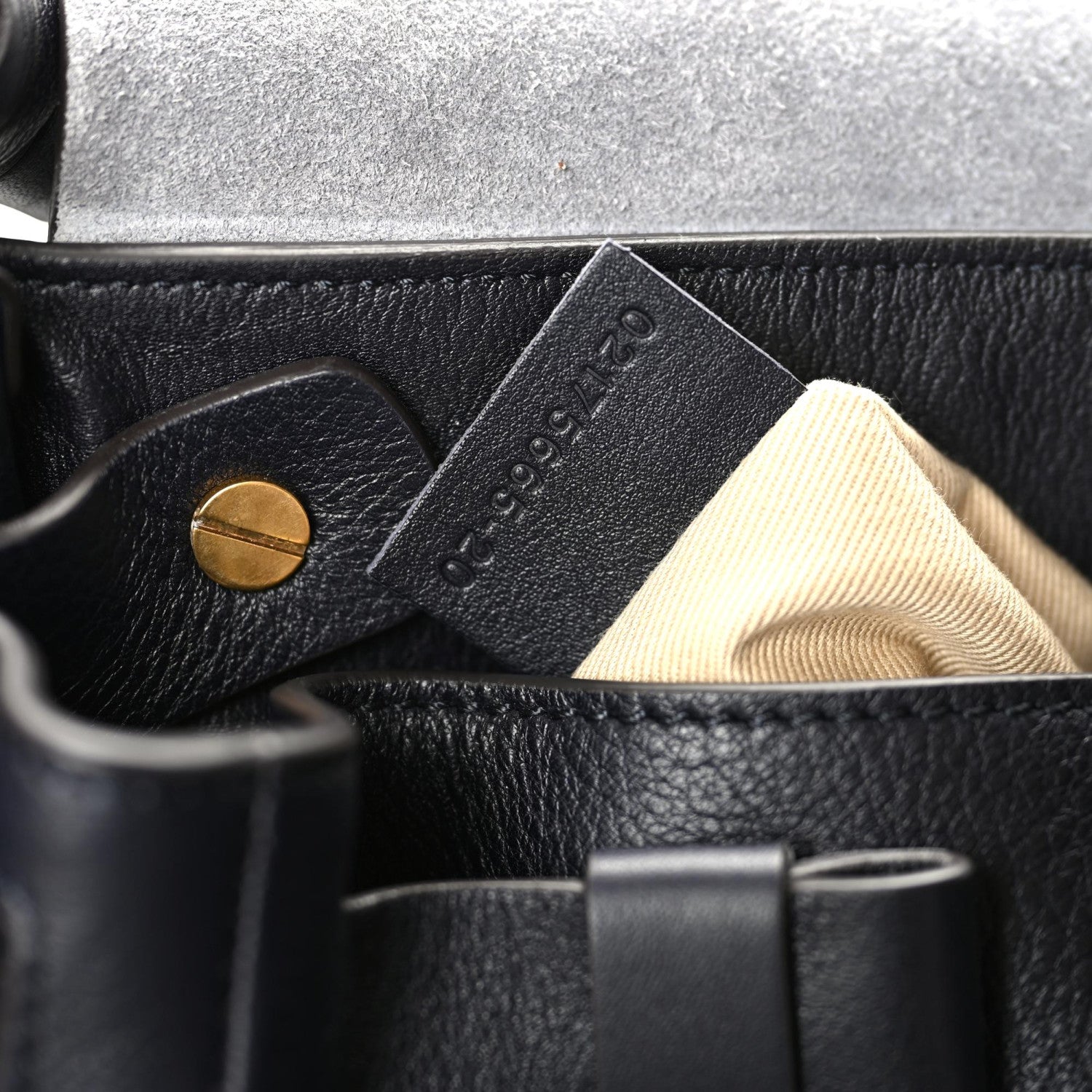 Chloe Calfskin Medium Owen Flap Bag Full Blue 9 of 10