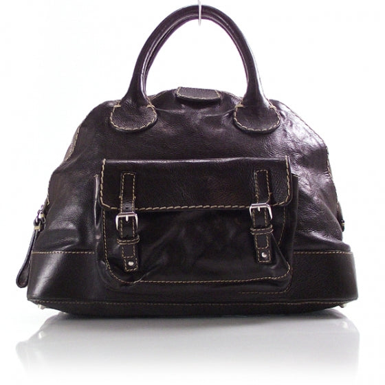 Chloe Leather Edith Dome Black 1 of 10