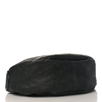 Chanel Caviar Stitched Outdoor Ligne Hobo Black 3 of 8