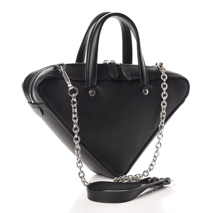 Balenciaga Calfskin XS Triangle Chain Duffle Black 4 of 9