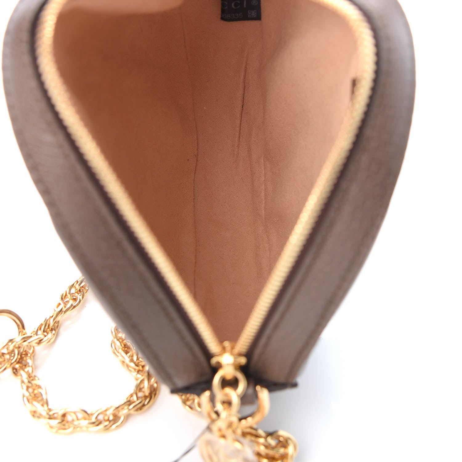 Gucci GG Supreme Monogram Web Mini Ophidia Round Shoulder Bag Brown 5 of 9