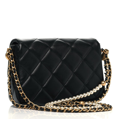 Chanel Lambskin Quilted Mini My Perfect Flap Black 3 of 9