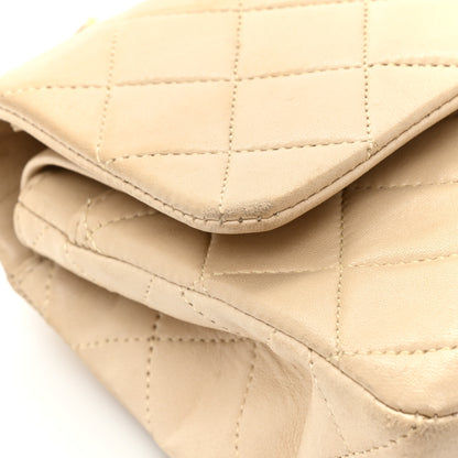 Chanel Lambskin Quilted Small Double Flap Beige 18 of 23