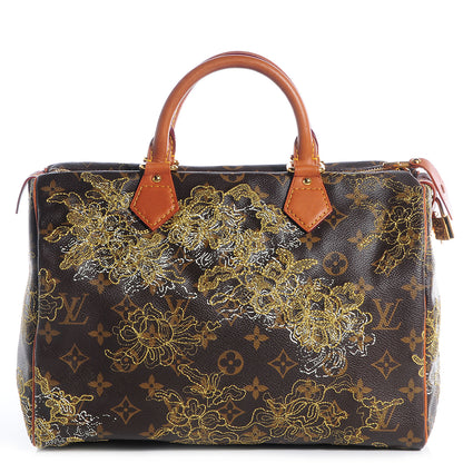 Louis Vuitton Monogram Dentelle Speedy 30 Gold 1 of 7