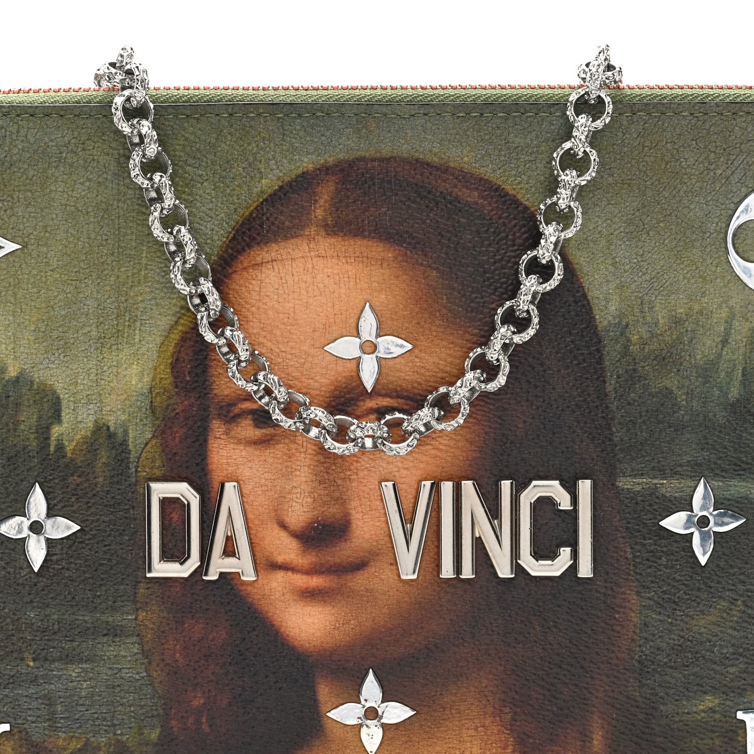 Louis Vuitton Masters Da Vinci Pochette Clutch Corail 8 of 10