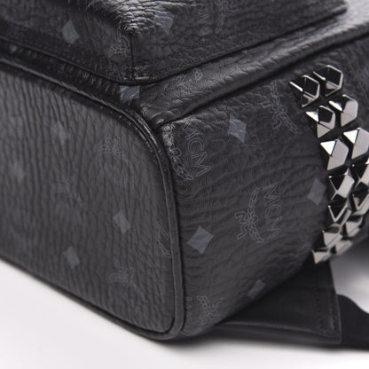 MCM Visetos Small Side Stud Stark Backpack Black 8 of 8