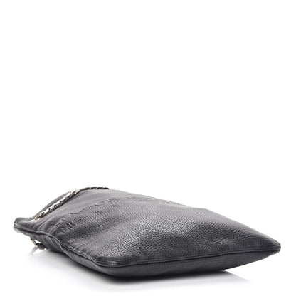 Givenchy Pebbled Calfskin Large HDG Flat Tote Black 4 of 10