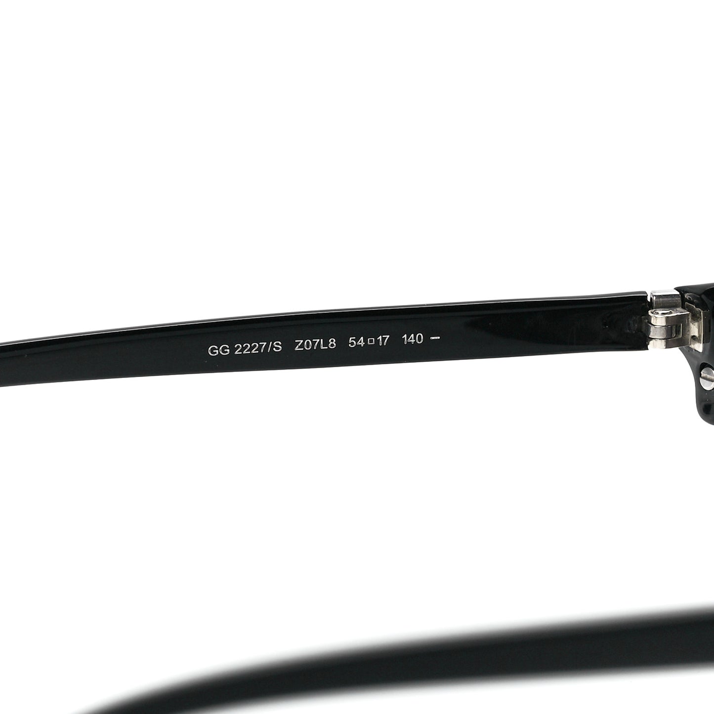 Acetate Metal Rectangle Sunglasses GG 2227/S Black