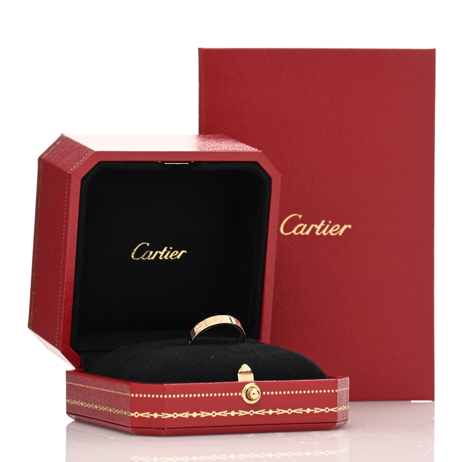 Cartier 18K Yellow Gold 3.5mm LOVE Wedding Band Ring 51 5.75 5 of 5