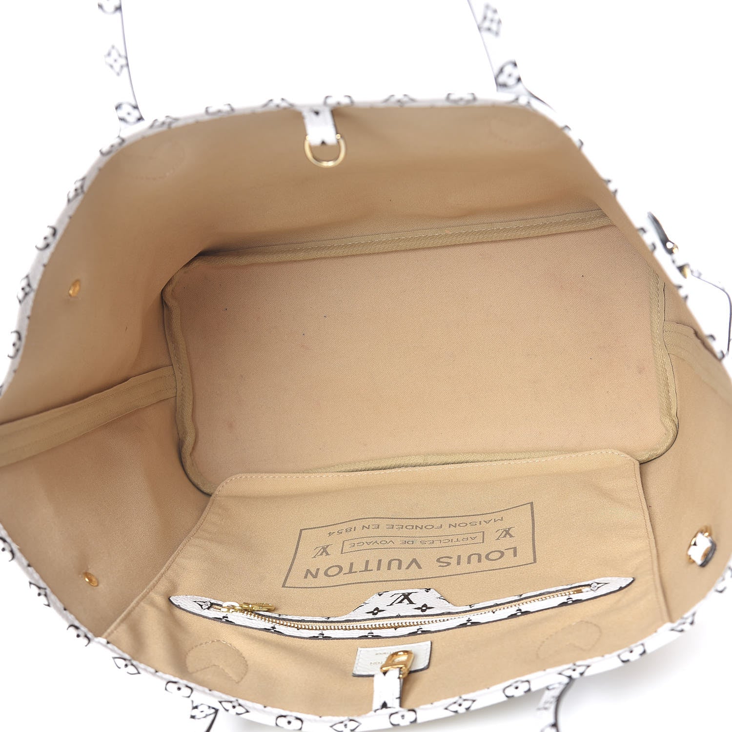 Louis Vuitton Monogram Giant Neverfull MM Kaki 6 of 17