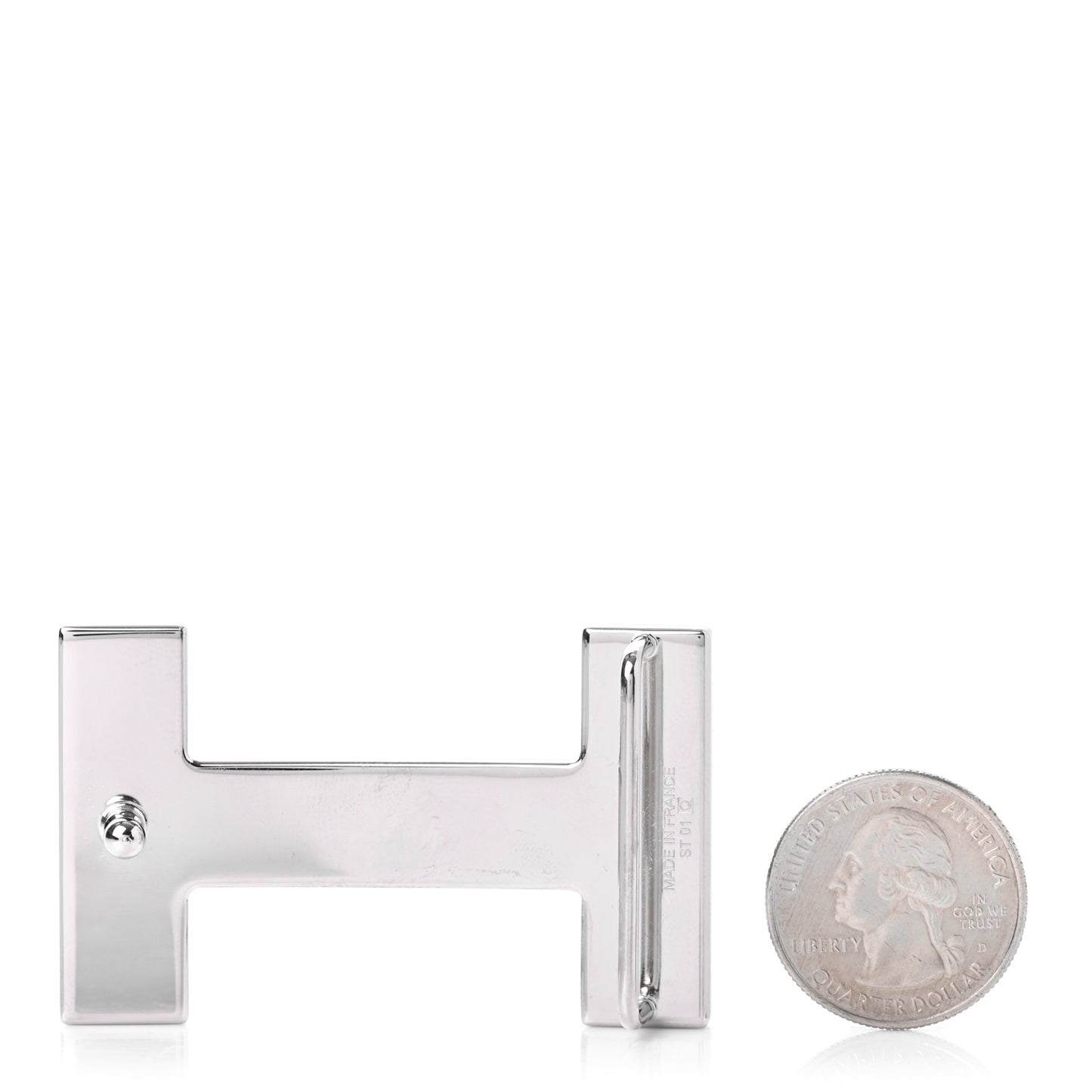 Quizz Enamel H Belt Buckle Black