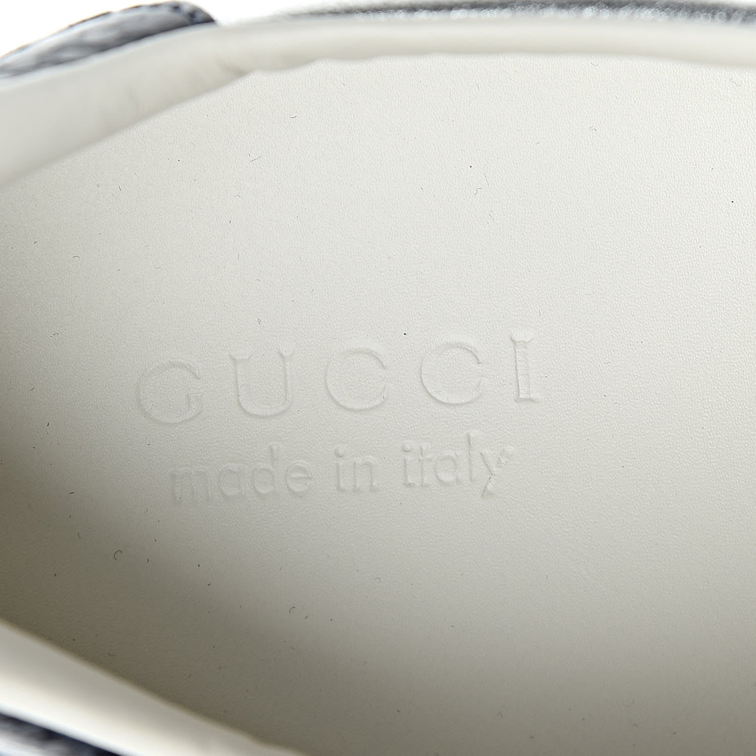 Gucci Metallic Nappa Silk Ayers Mens Ace Web Sneakers 12.5 Silver 5 of 10