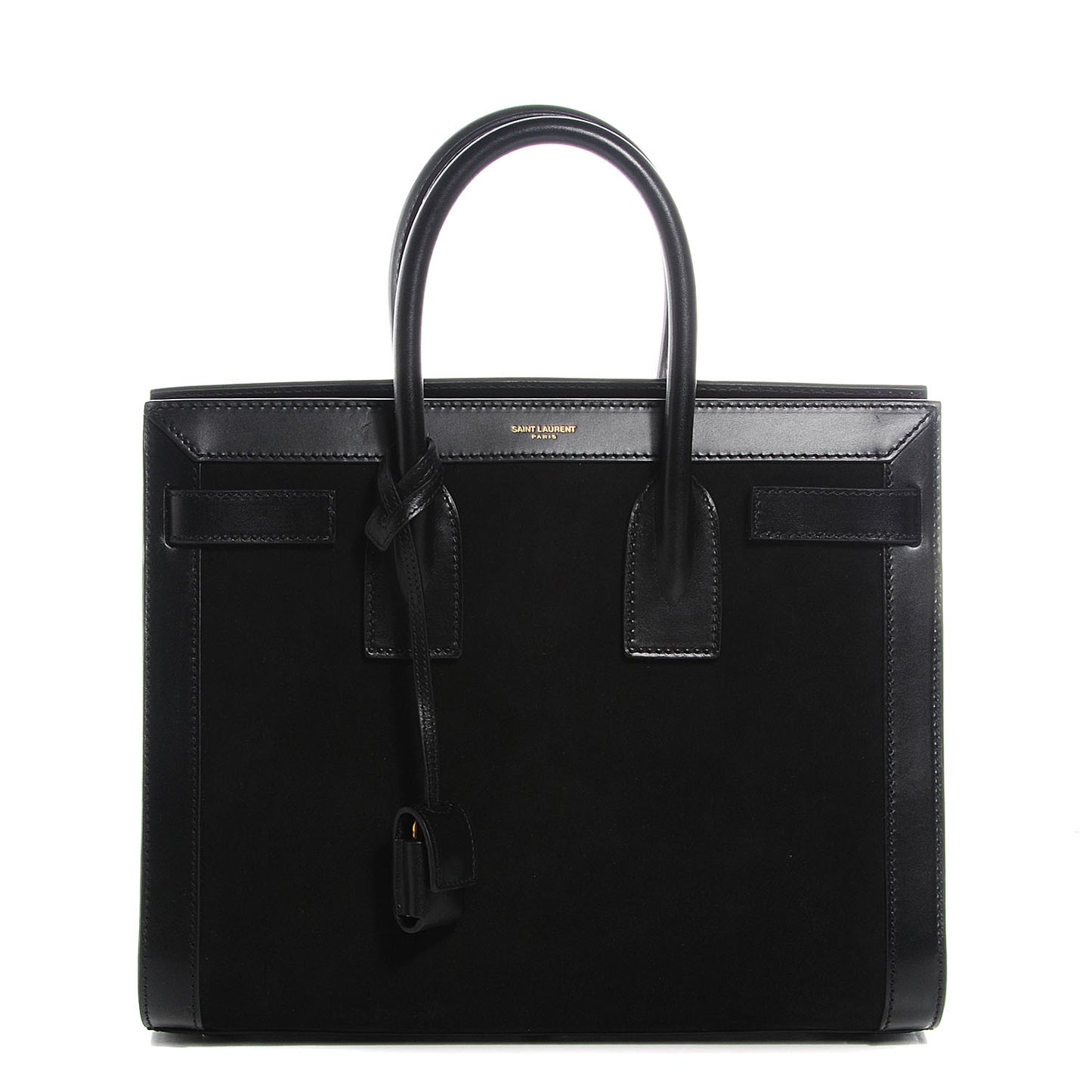 Suede Calfskin Small Sac De Jour Black