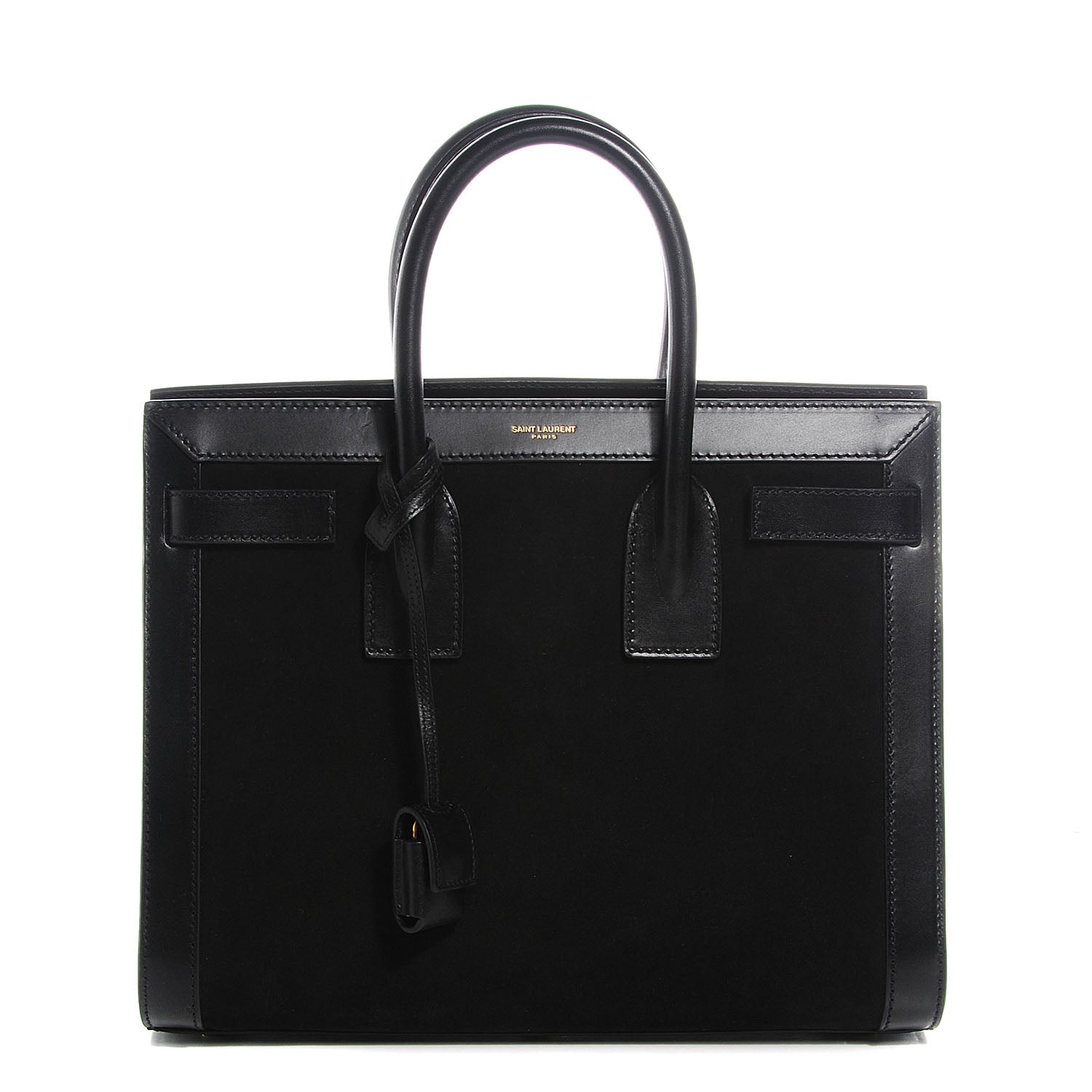 Saint Laurent Suede Calfskin Small Sac De Jour Black 1 of 9