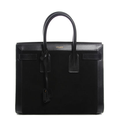 Saint Laurent Suede Calfskin Small Sac De Jour Black 1 of 9