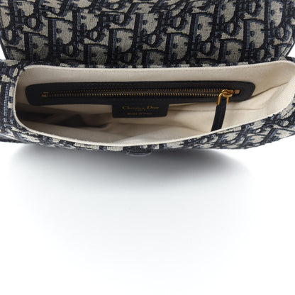 Christian Dior Oblique Saddle Bag Blue 5 of 11